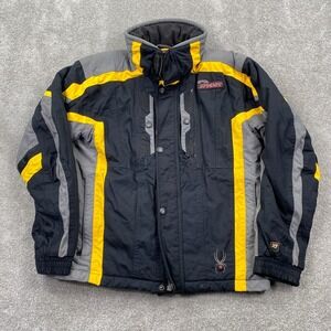 Spyder XT Winter Sports Ski Snowboard Jacket Youth Boy's Size 16 Black Yellow